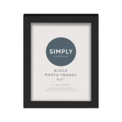 Simply Everyday 5 X 7" Block Frames 3pk - Black 5 Simply Everyday 5 X 7" Block Frames 3pk - Black -Hot Sale Household Items 290764 3pk simply everyday block frames 5x7 black 3