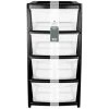 B&M 4 Tier Drawer - Black