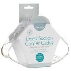 Suction Plastic Corner Caddy - Clear -Hot Sale Household Items 308159 Deep Suction Corner Caddy