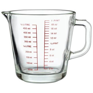 B&M Glass Measuring Jug 500ml 2 B&M Glass Measuring Jug 500ml - Image 2
