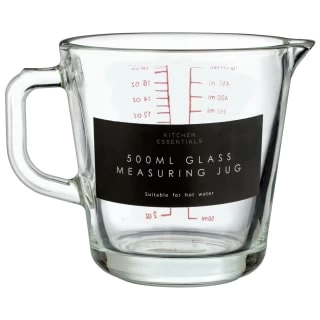 B&M Glass Measuring Jug 500ml 1 B&M Glass Measuring Jug 500ml