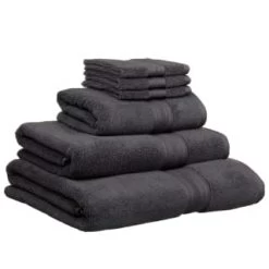 B&M Signature Zero Twist Hand Towel - Charcoal -Hot Sale Household Items 317249 317250 319251 319252 Signature Zero Twist charcoal towels