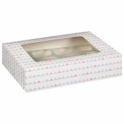 Betty Winters Large Cupcake Boxes 2pk -Hot Sale Household Items 320784 4pk cupcake boxes holds 12 pastel triangles 2