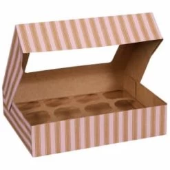 Betty Winters Large Cupcake Boxes 2pk -Hot Sale Household Items 320784 4pk cupcake boxes holds 12 pink 3