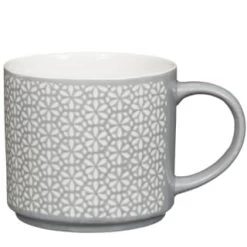 B&M Jumbo Embossed Stacking Mugs 4pk -Hot Sale Household Items 329369 Jumbo Embossed Stacking Mugs Set of 4 3