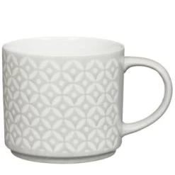 B&M Jumbo Embossed Stacking Mugs 4pk -Hot Sale Household Items 329369 Jumbo Embossed Stacking Mugs Set of 4 4