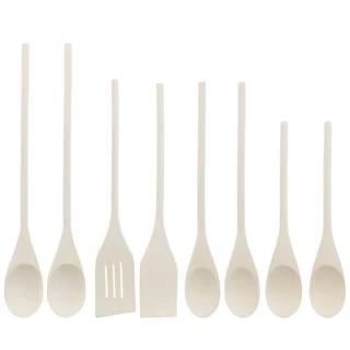 B&M Wooden Utensils 8pk 1 B&M Wooden Utensils 8pk