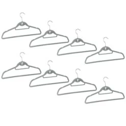 B&M Pure Velvet Hangers 8pk - Grey -Hot Sale Household Items 333534 8pk velvet hangers grey group