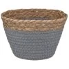 B&M Mini Cotton Wicker Basket - Grey