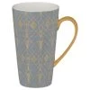 B&M Art Deco Latte Mug - Charcoal