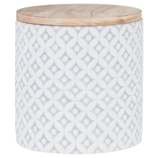 B&M Embossed Geometric Storage Canisters 3pc 6 B&M Embossed Geometric Storage Canisters 3pc - Image 6