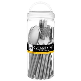 B&M Stainless Steel Cutlery Set 24pc 2 B&M Stainless Steel Cutlery Set 24pc - Image 2