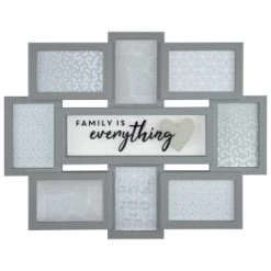 B&M Multi Aperture Photo Frame 8pc - Family Is Everything