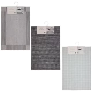B&M Metallic Woven Placemats - Charcoal 4pk 6 B&M Metallic Woven Placemats - Charcoal 4pk - Image 6