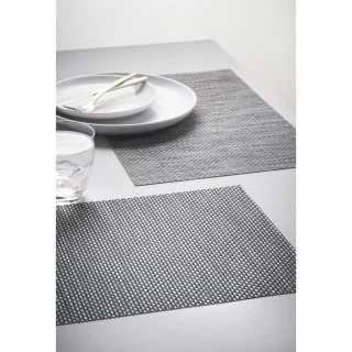 B&M Metallic Woven Placemats - Charcoal 4pk 1 B&M Metallic Woven Placemats - Charcoal 4pk