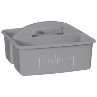 B&M Grey Slogan Cleaning Caddy - Freshen Up 1 B&M Grey Slogan Cleaning Caddy - Freshen Up
