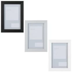 B&M Block Photo Frame 4 X 6" 2pk - Grey -Hot Sale Household Items 367045 2pk block photo frame 4x6 main