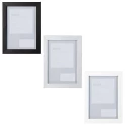 B&M Block Photo Frame 5 X 7" 2pk - White -Hot Sale Household Items 367046 2pk block photo frame 5x7 main