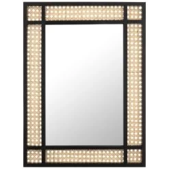 B&M Cane Border Mirror