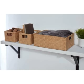 B&M Paper Rope Baskets 3pk - Natural 1 B&M Paper Rope Baskets 3pk - Natural