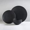 B&M Matte Black Dinner Set 12pc