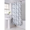 B&M Hookless Print Shower Curtain - Blue