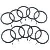 B&M Metal Curtain Rings 10pk - Black