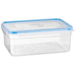 B&M Clip Top Food Containers 4pk - Blue -Hot Sale Household Items 369681 4pk clip top food containers blue 2