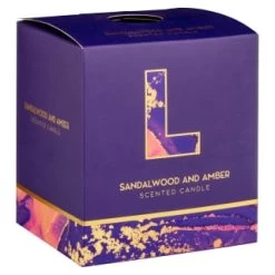 B&M Alphabet Candle (Assorted) - Sandalwood & Amber -Hot Sale Household Items 372815 372816 372849 alphabet candle sandalwood and amber l