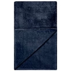 B&M Waffle Faux Fur Throw - Navy -Hot Sale Household Items 372950 waffle faux fur throw navy