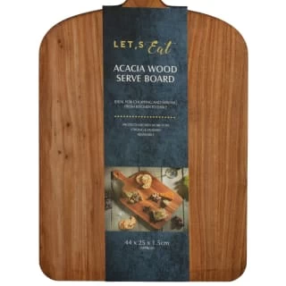 B&M Acacia Wooden Serve Board 2 B&M Acacia Wooden Serve Board - Image 2