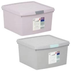 B&M Waffle Clip Box 25.5L - Blush -Hot Sale Household Items 375471 375472 25 5l waffle clip box group 1