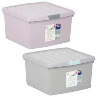 B&M Waffle Clip Box 25.5L - Grey 5 B&M Waffle Clip Box 25.5L - Grey - Image 5