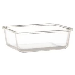 B&M Rectangular Glass Food Containers With Bamboo Lids 2pk -Hot Sale Household Items 376824 2pk regular glass food container2 2