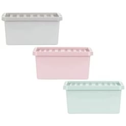 B&M Storage Box With Lid 11L - Dusty Pink -Hot Sale Household Items 377031 377033 377036 11l storage box group