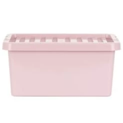 B&M Storage Box With Lid 11L - Dusty Pink -Hot Sale Household Items 377033 11l storage box dusty pink