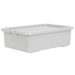 B&M Under Bed Storage Box 32L - Grey
