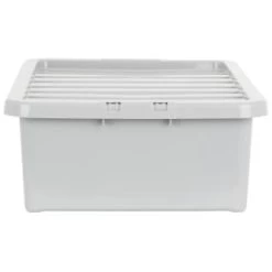 B&M Under Bed Storage Box 32L - Grey -Hot Sale Household Items 377037 under bed storage box 32l grey