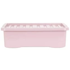 B&M Under Bed Storage Box 32L - Dusty Pink -Hot Sale Household Items 377038 under bed storage box 32l dusty pink