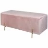 B&M Ottoman With Legs - Blush