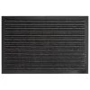 B&M Large Printed Magic Doormat - Black & Grey Stripe