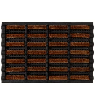 B&M Rubber Coir & Wire Scraper Doormat 40 X 60cm 1 B&M Rubber Coir & Wire Scraper Doormat 40 X 60cm