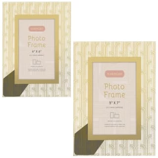 B&M Harmony Glass Photo Frame 5 X 7" - Gold 4 B&M Harmony Glass Photo Frame 5 X 7" - Gold - Image 4
