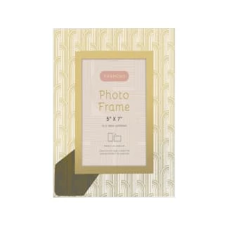 B&M Harmony Glass Photo Frame 5 X 7" - Gold 2 B&M Harmony Glass Photo Frame 5 X 7" - Gold - Image 2