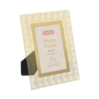 B&M Harmony Glass Photo Frame 5 X 7" - Gold 1 B&M Harmony Glass Photo Frame 5 X 7" - Gold