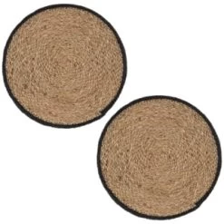 B&M Urban Paradise Woven Placemats 2pk - Natural -Hot Sale Household Items 380094 2pk urban paradise natural woven placemats 3