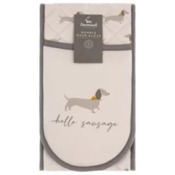 B&M Sausage Dog Double Oven Glove -Hot Sale Household Items 380216 double oven glove hello sausage