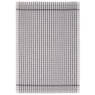 B&M Check Tea Towels - Black 3pk 3 B&M Check Tea Towels - Black 3pk - Image 3