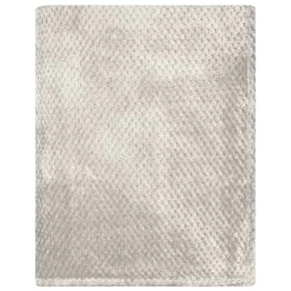 B&M Waffle Throw - Silver 2 B&M Waffle Throw - Silver - Image 2