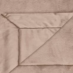 Heritage Collection Aspen Faux Fur Throw - Mink -Hot Sale Household Items 383183 aspen throw dark mink 3